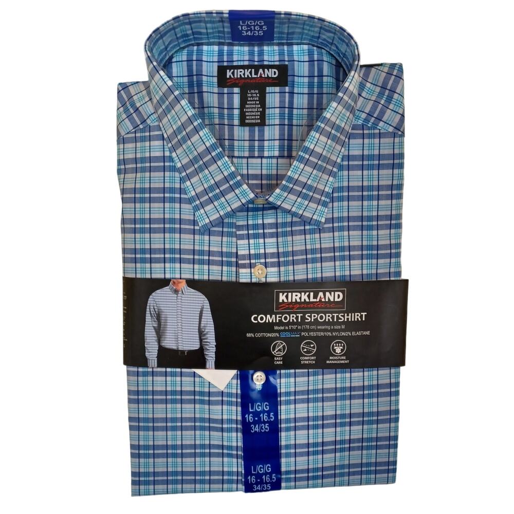 Comfort Sport Shirt Long Sleeves New in Retail Packaging sz 16 to 16.5